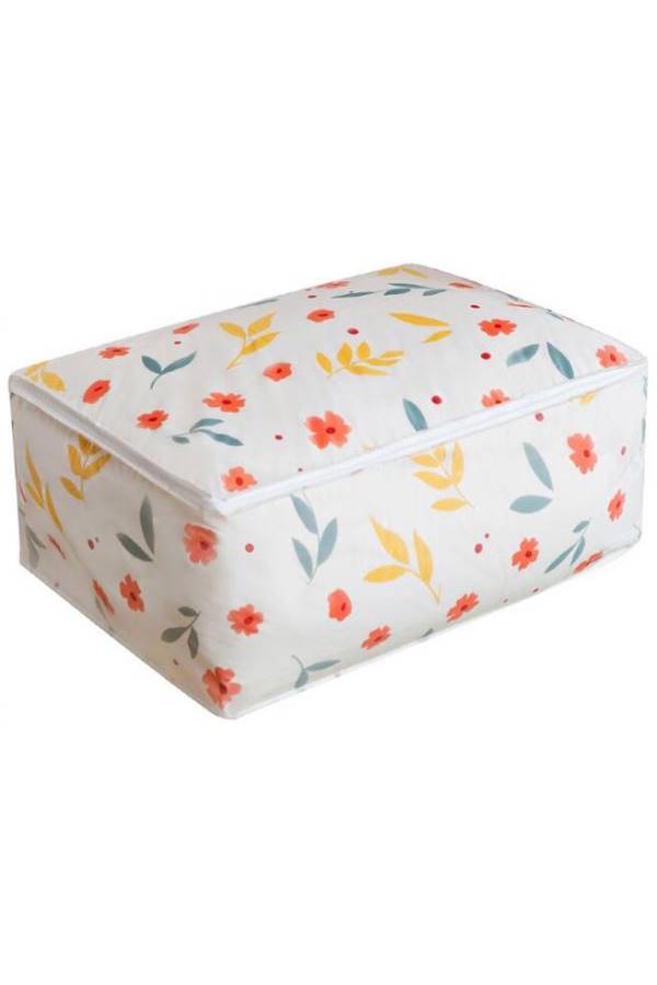 Foldable Storage Box White/Pink/Yellow  - Image 1