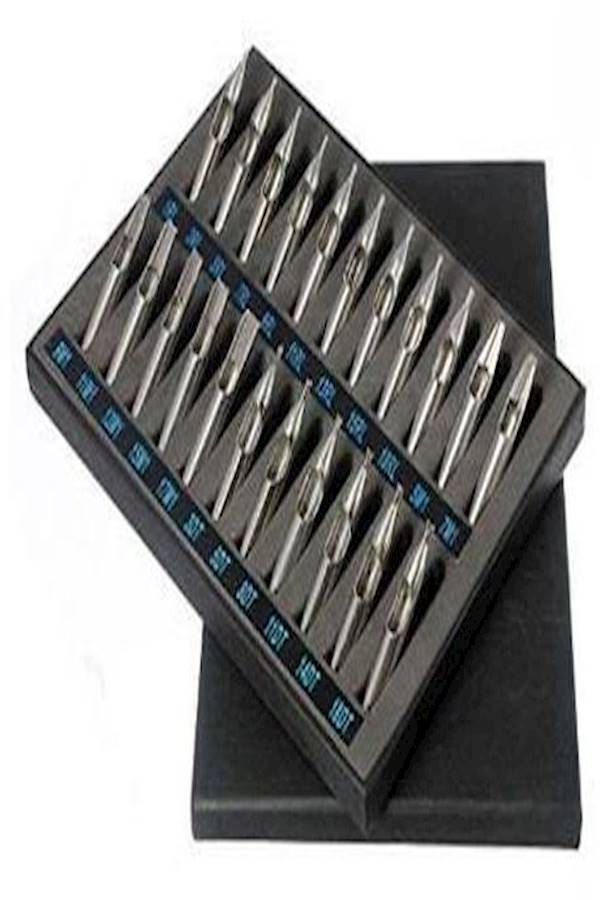 22-Piece Steel Tips Set For Tattoo Machine Needle Grip Tube Silver - Image 2