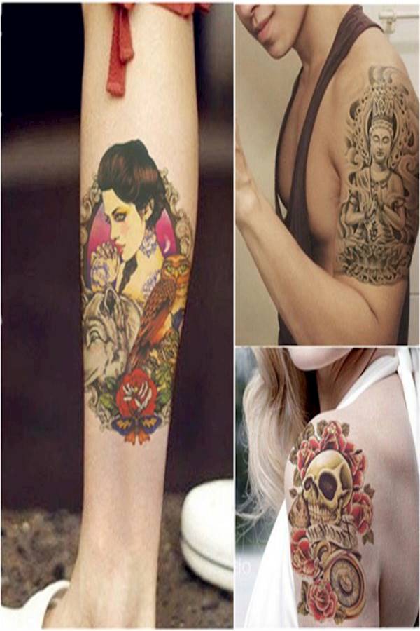 Butterfly Clic Fake Temporary Tattoo Sticker Black - Image 2