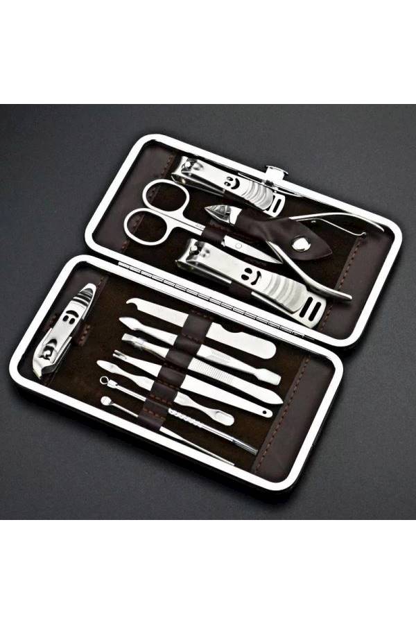 12-Piece Cutter And Clipper Nail Art Set Brown - Image 2