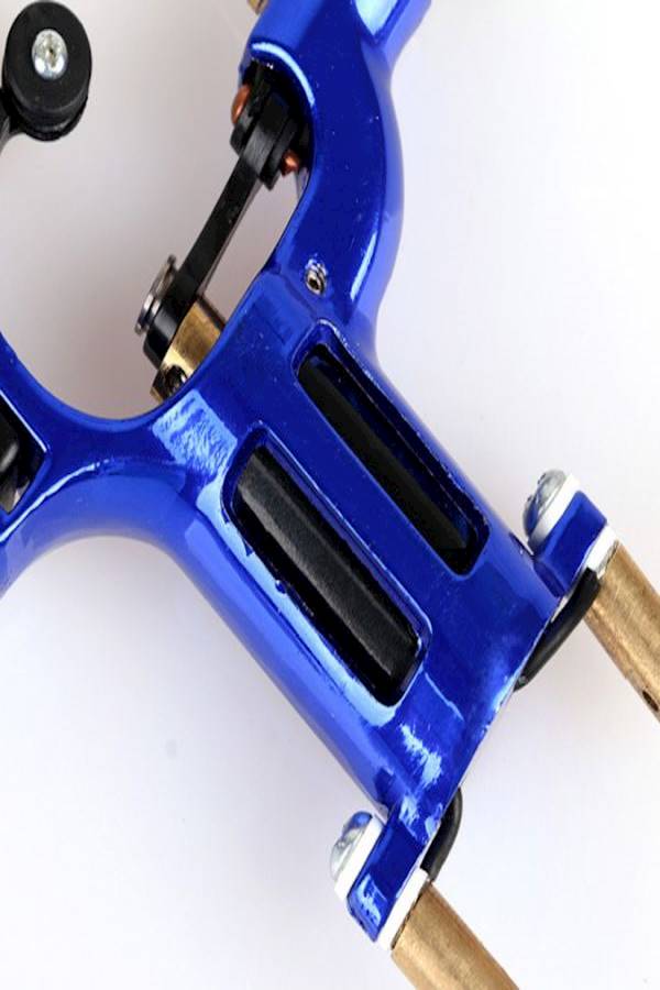 ماكينة تاتو احترافية ذهبي/أزرق/أسود - Image 2