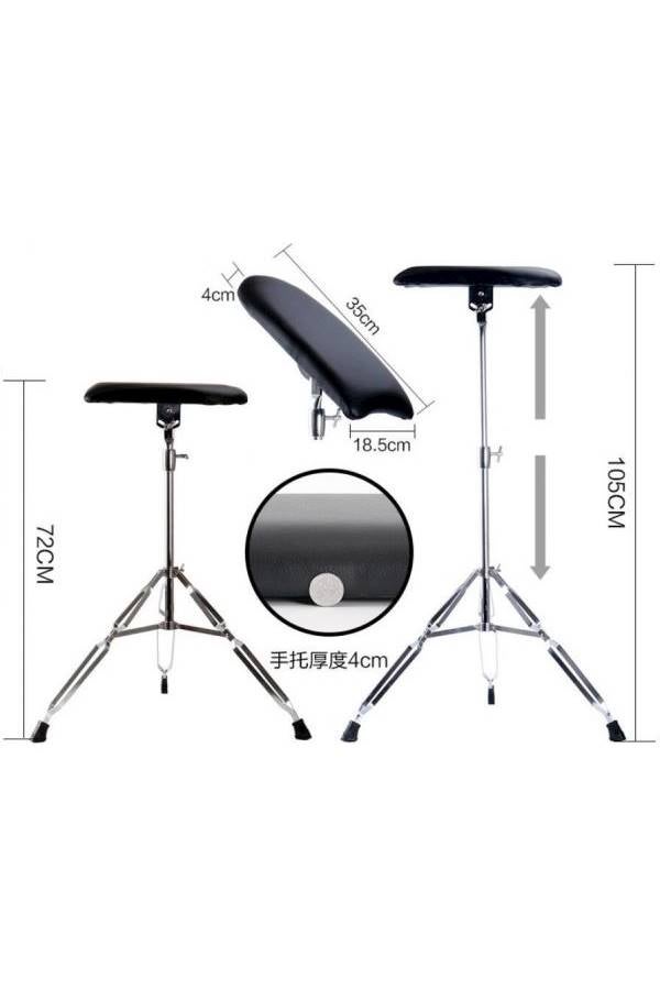 Generic Tattoo Shelf Bracket Rest Stand Silver/Black  - Image 4