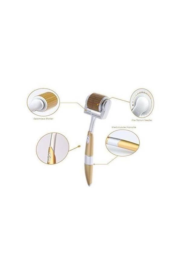 جهاز وجه ديرما رولر أبيض/ذهبي - Image 2