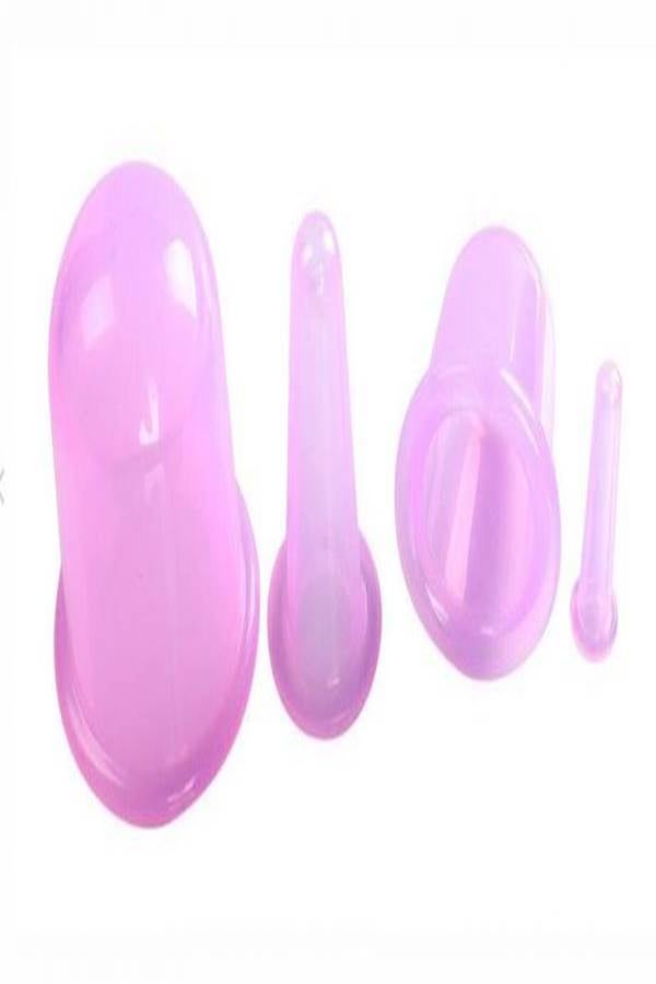 4-Piece Body Massager Cupping Set Pink - Image 1