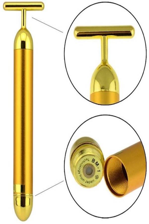 جهاز تدليك للوجه بالنبضات 24 قيراطاً ذهبي - Image 2