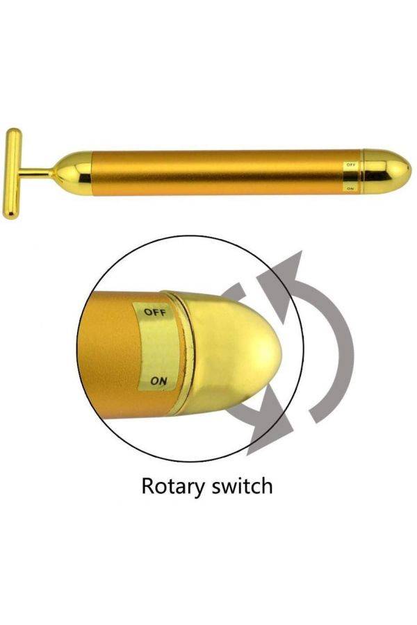 جهاز تدليك للوجه بالنبضات 24 قيراطاً ذهبي - Image 4