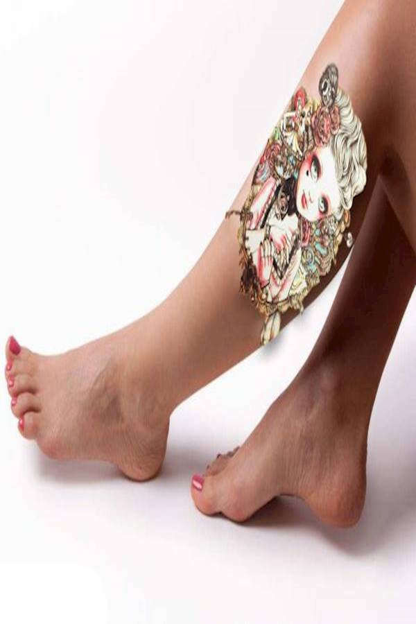 ملصق تاتو مزيف لليد متعدد الألوان - Image 2