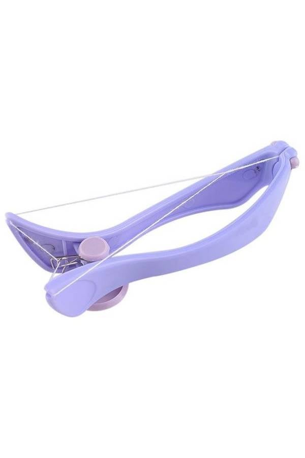 أداة إيبلاتور محمولة مزودة بخيط لنزع شعر الوجه والجسم حتى الشعيرات الدقيقة بنفسك وبشكل آمن مكونة من قطعة واحدة أرجواني - Image 1