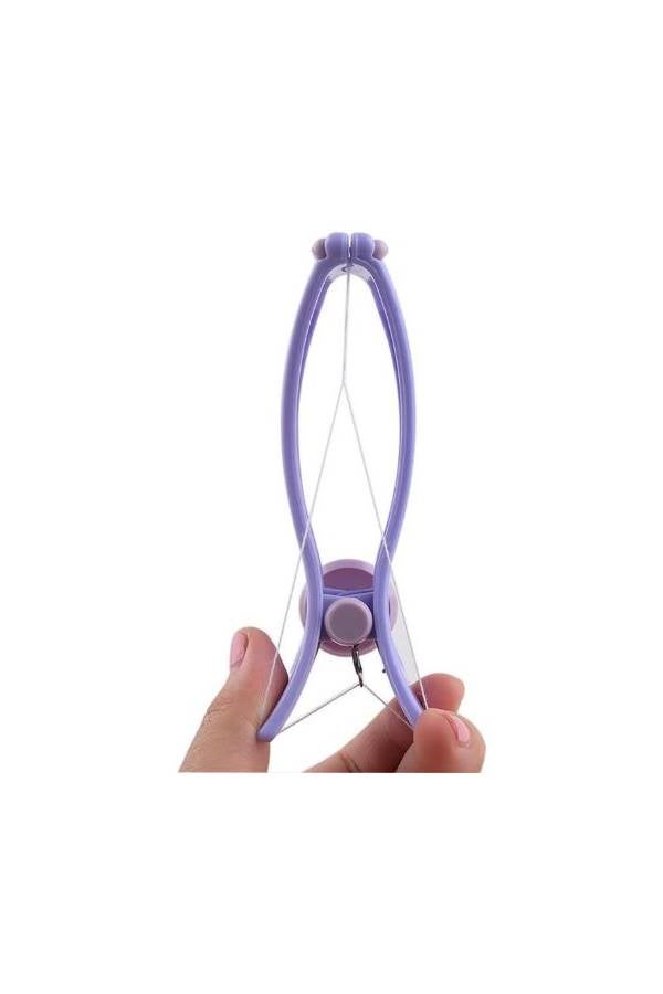 أداة إيبلاتور محمولة مزودة بخيط لنزع شعر الوجه والجسم حتى الشعيرات الدقيقة بنفسك وبشكل آمن مكونة من قطعة واحدة أرجواني - Image 2