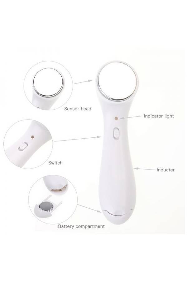 Ultrasonic Vibration Ion Face Lift Massager White - Image 2