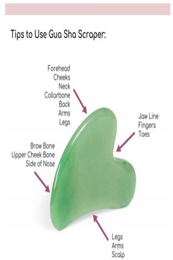 2-Piece Jade Roller Massager With Facial Tool Set Green