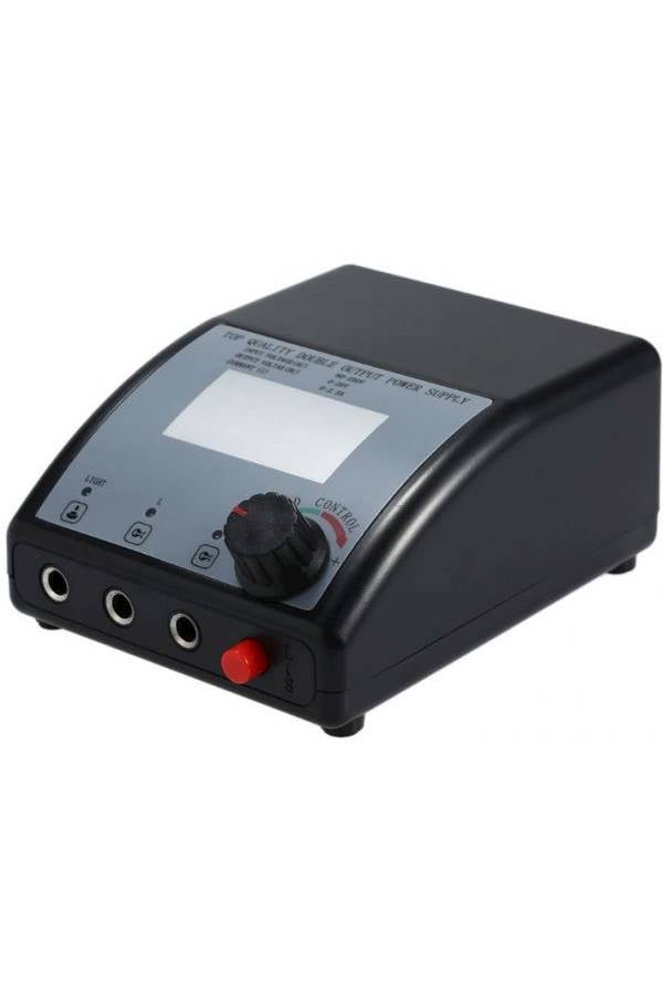 Double Output Digital Tattoo Power Supply Black/Grey - Image 3