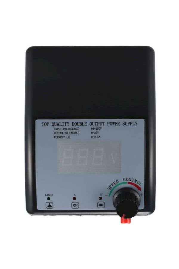 Double Output Digital Tattoo Power Supply Black/Grey - Image 5