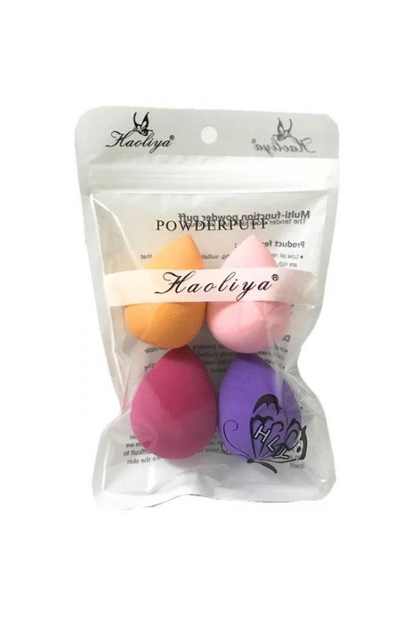 4 Piece Foundation Puff Red/Blue/Pink - Image 4