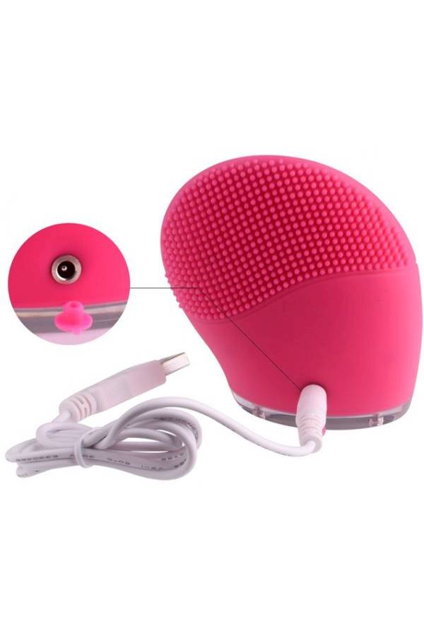 Electric Facial Cleaner And Massager Pink - Image 2