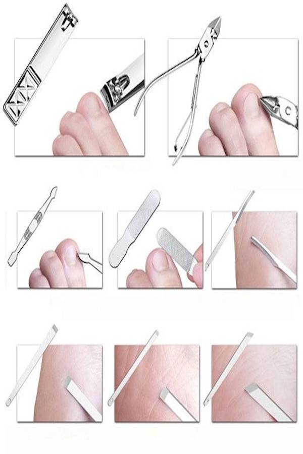 18-Piece Nail Clippers Set Silver - Image 3