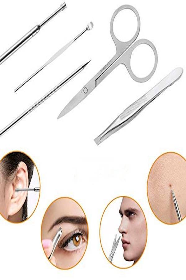 18-Piece Nail Clippers Set Silver - Image 4