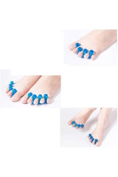 Generic 2-Piece Finger Spacer Toe Separator Set Blue  - Image 3