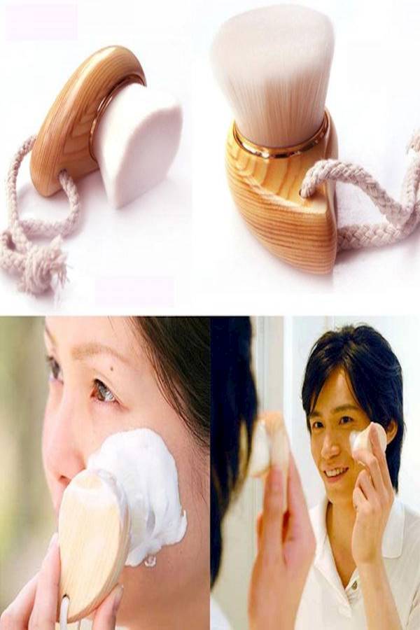 Facial Wang Cleansing Brush Beige/White - Image 4