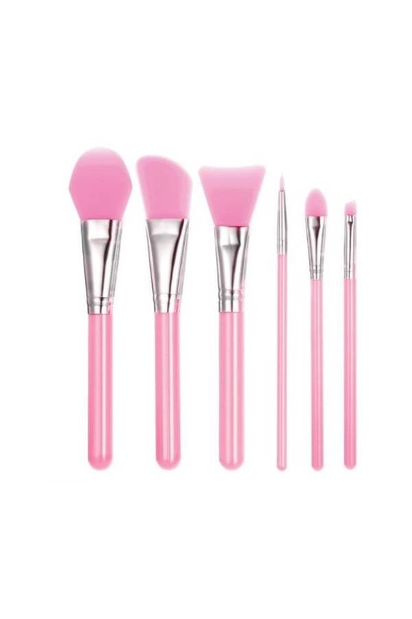 6-Piece Silicone Brush Tools Pink - Image 5