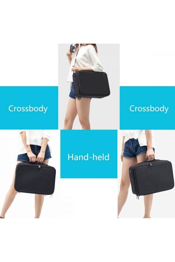 حقيبة تنظيم أدوات المكياج أسود - Image 3