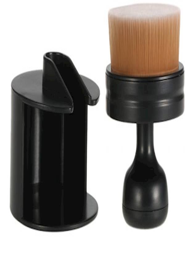 Make Up Brush With Holder Black/Beige - Image 3