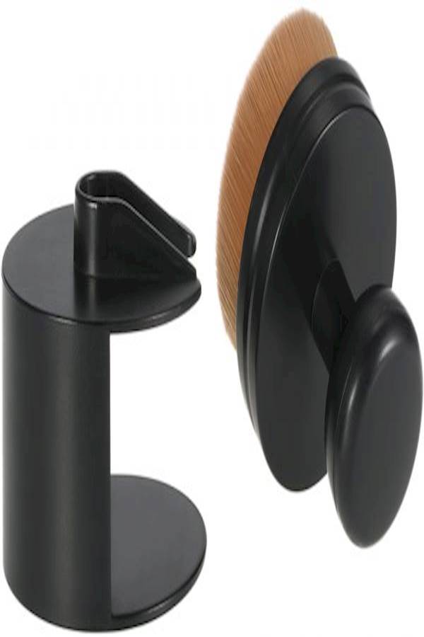 Make Up Brush With Holder Black/Beige - Image 4