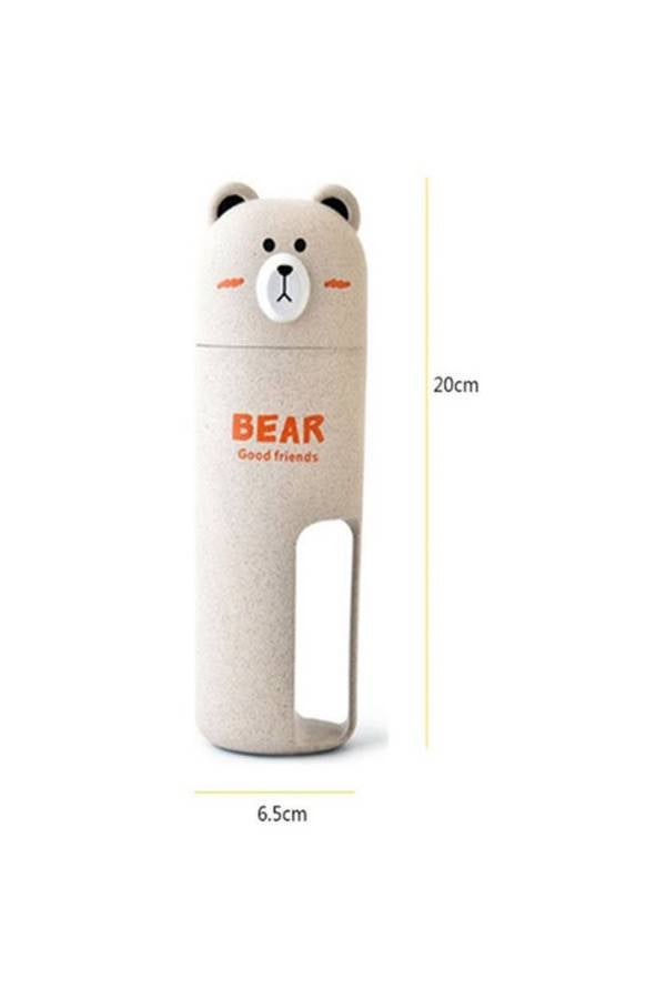 Bear Designed  Bathroom Organizer Beige/Orange/Black  - Image 5