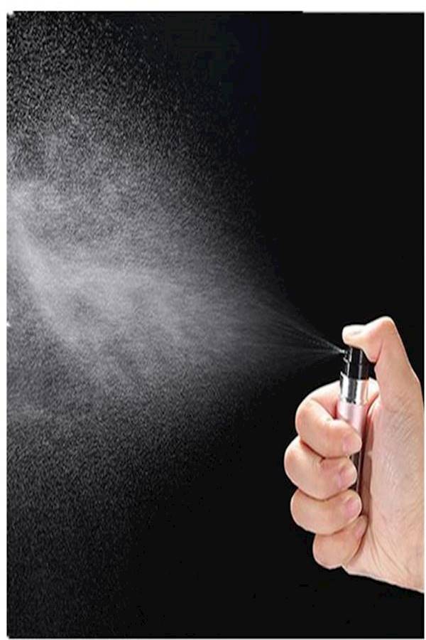 Generic Perfume Atomizer Refillable Bottle Black/Silver  - Image 2