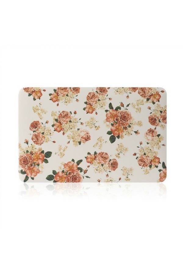 غطاء حماية للكمبيوتر المحمول أبل ماك بوك برو المزود بشاشة ريتينا قياس 15/15.4 بوصة أبيض/وردي/أخضر - Image 1