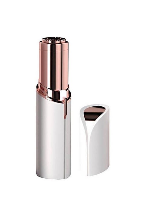 ماكينة إزالة شعر الجسم والوجه الكهربائية أبيض/ذهبي