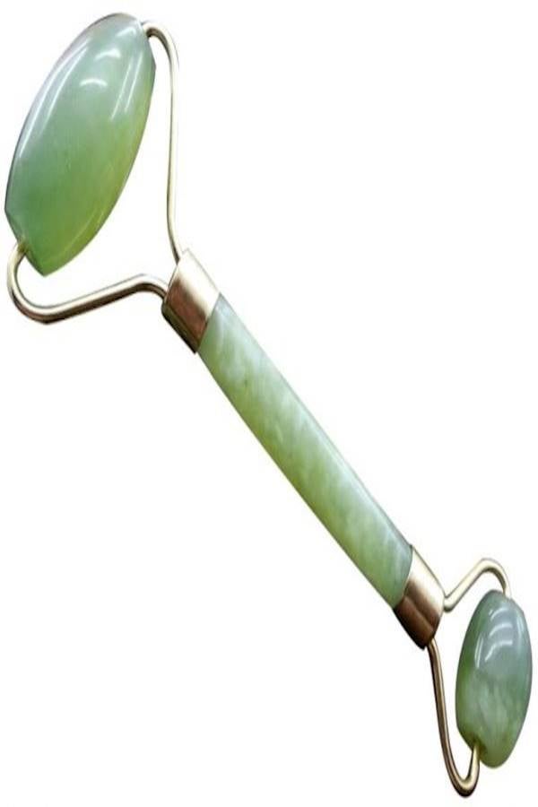 جهاز تدليك الوجه ببكرة حجر اليشم الطبيعي المحمولة أخضر - Image 2