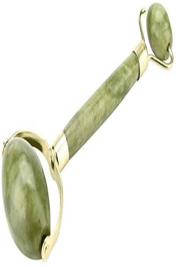 جهاز تدليك الوجه ببكرة حجر اليشم الطبيعي المحمولة أخضر - Image 3