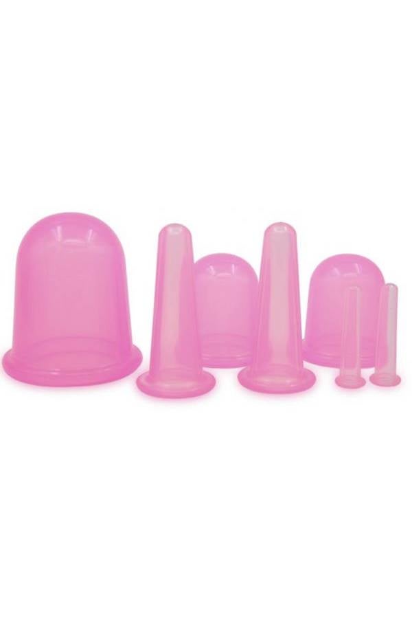 7-Piece Vacuum Massage Cups Pink - Image 4