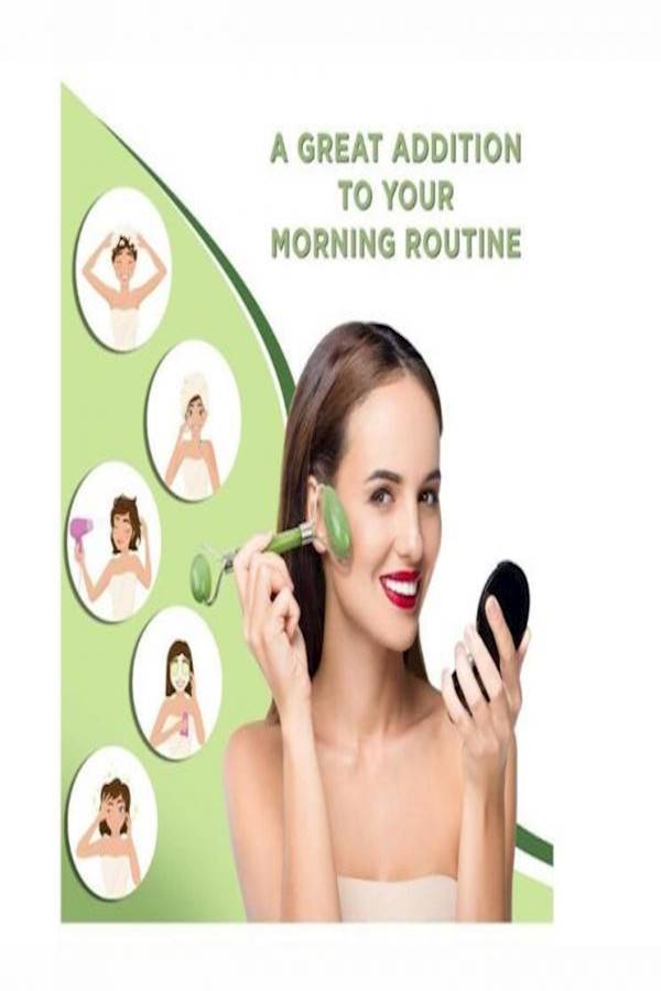 جهاز تدليك الوجه الدوار أخضر/فضي - Image 4