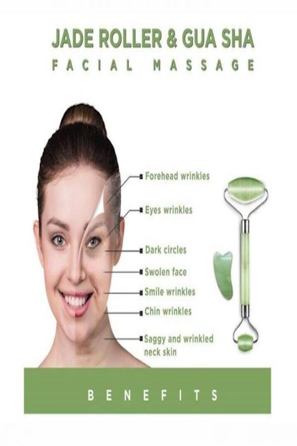 جهاز تدليك الوجه الدوار أخضر/فضي - Image 3