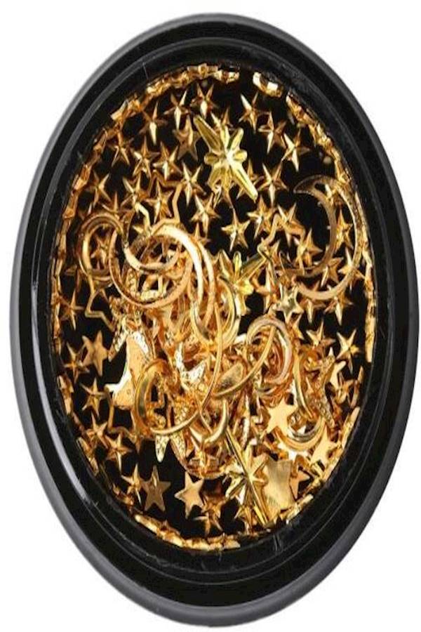 Metal Nail Decoration Kit Gold - Image 1