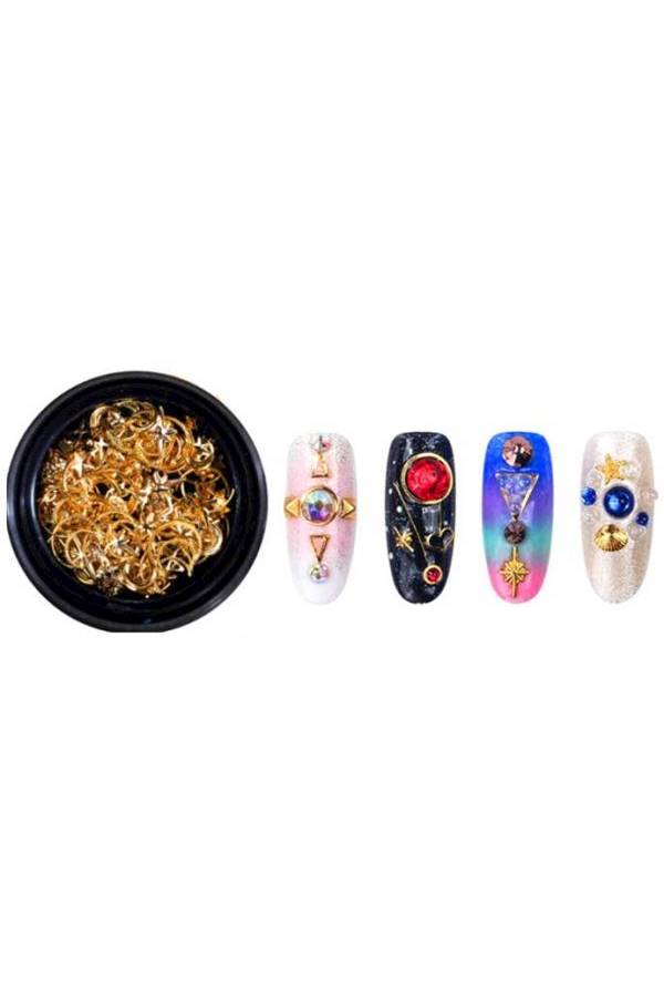 Metal Nail Decoration Kit Gold - Image 3