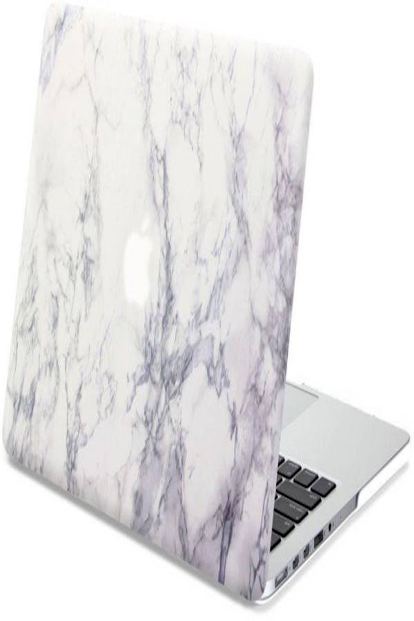 Marble Patterned Rubber Coated Case For Macbook Pro With Retina Display 13 Inch Grey  - Image 5
