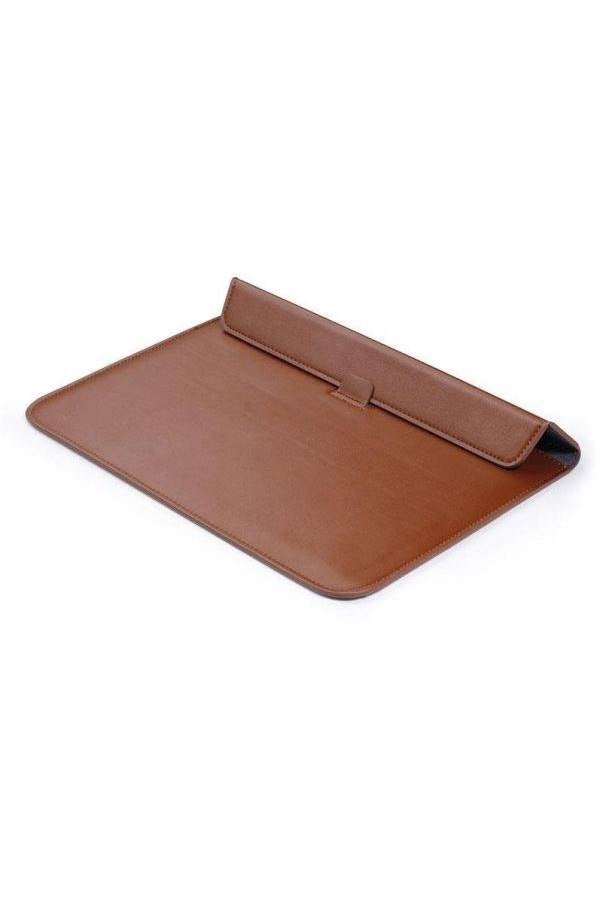 Wallet Case Cover For Apple MacBook Pro 12-Inch Laptop Brown  - Image 3
