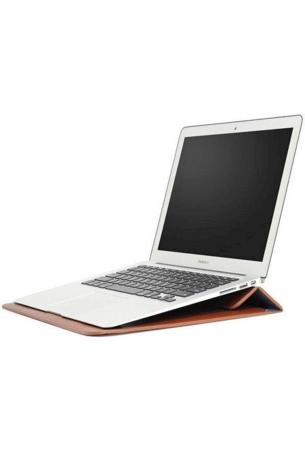 Wallet Case Cover For Apple MacBook Pro 12-Inch Laptop Brown  - Image 2