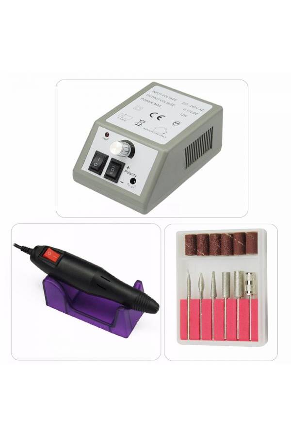 Generic Electric Nail Art Drill Tool Black/Red/Brown  - Image 4