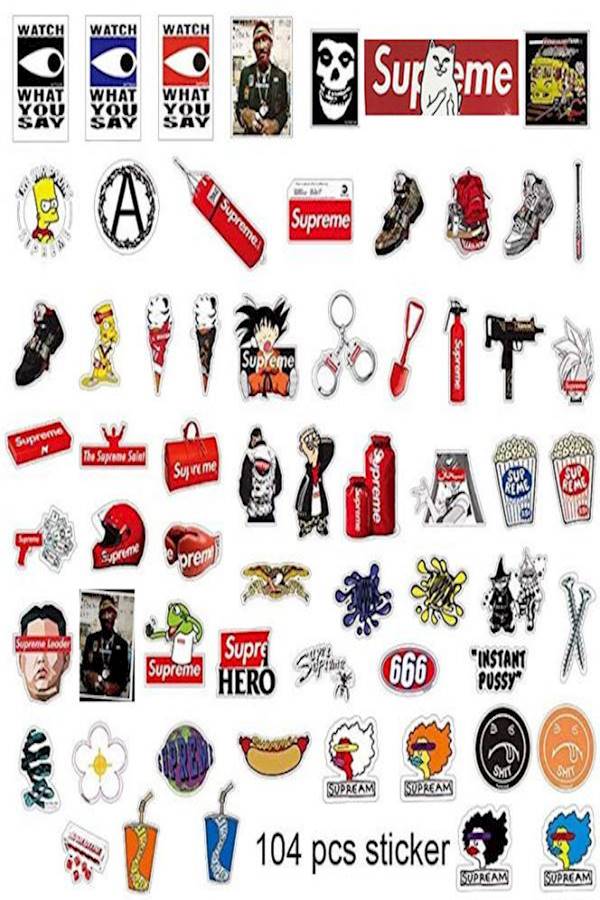 مجموعة ملصقات تجميلية للسيارات سوبريم مكونة من 104 قطعة - Image 5