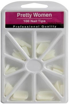 Pretty Woman 100-Piece Nail Tip Set White 