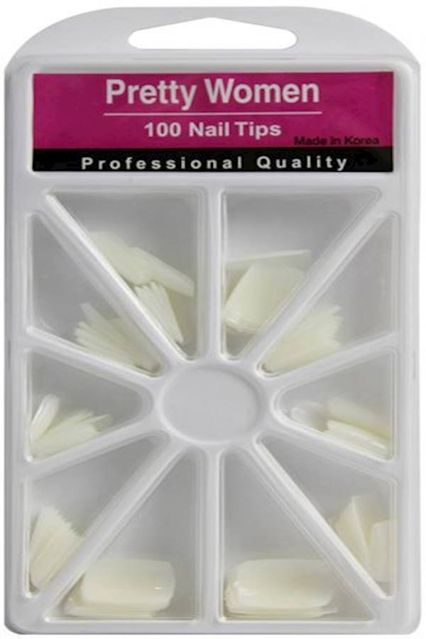 Pretty Woman 100-Piece Nail Tip Set White 