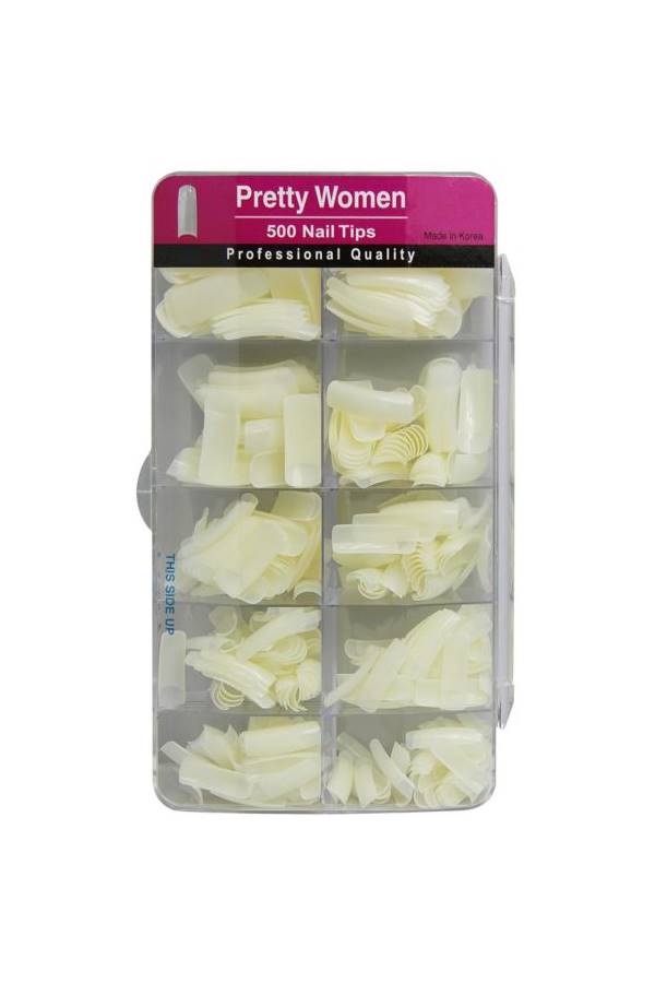 Pretty Woman 500-Piece Nail Tip Clear 