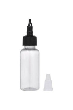 Generic 10-Piece Tattoo Ink Pigment Bottle With Twist Cap Set Clear/Black  - Image 1