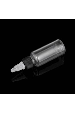 Generic 10-Piece Tattoo Ink Pigment Bottle With Twist Cap Set Clear/Black  - Image 3