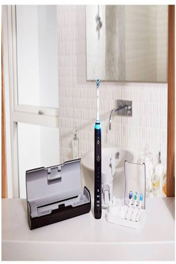 Oral-B - Genius 9000 Electric Rechargeable Toothbrush White/Black - Image 1