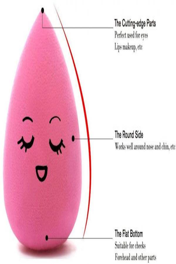 5-Piece Makeup Sponge Set Pink - Image 2